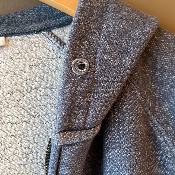 TENTREE Heathered Light Blue Grey Zip Up Hoodie Size Small - Picture 10 of 14